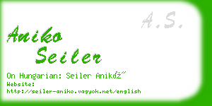 aniko seiler business card